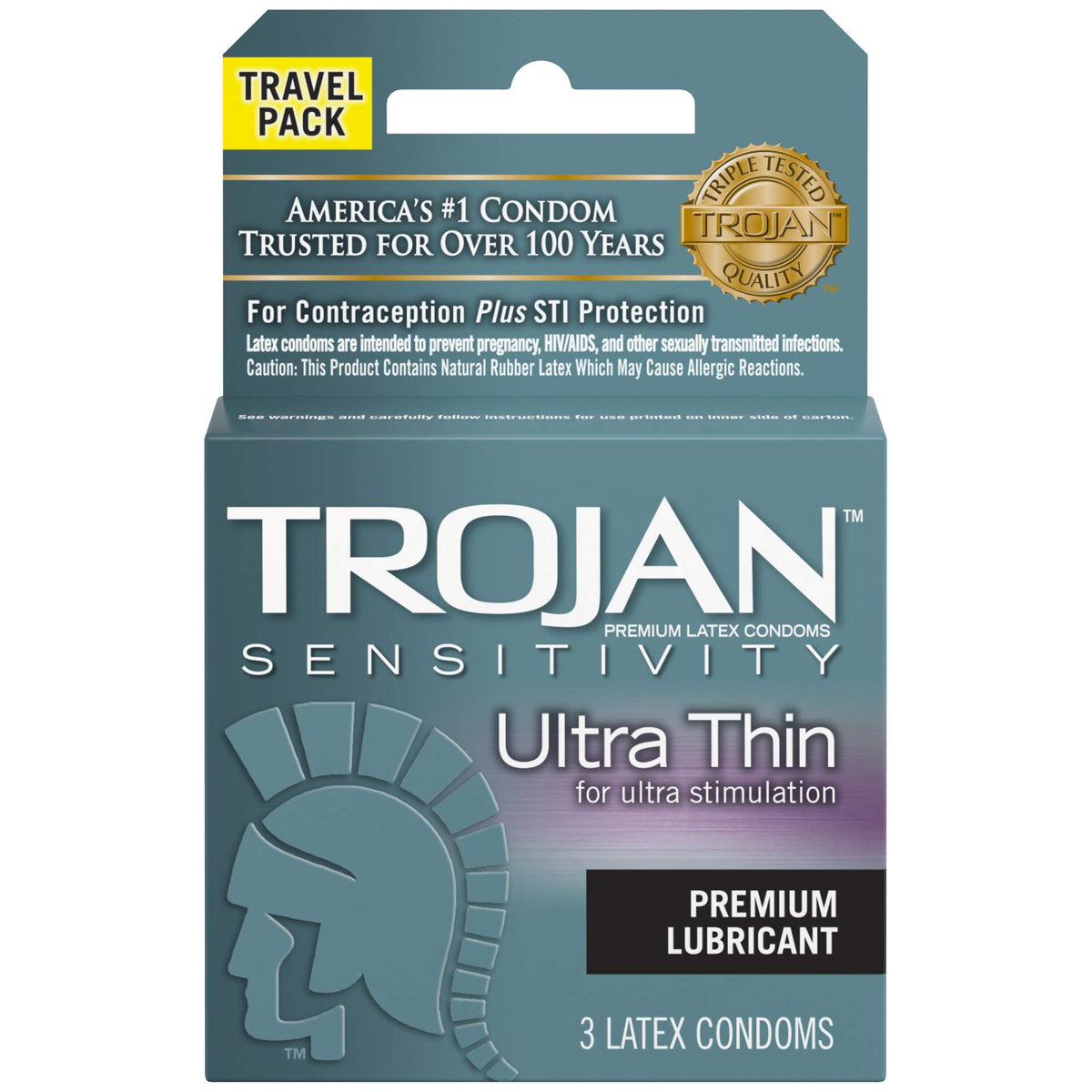 Ultra Thin Lubricated Condoms 3 Count X592730