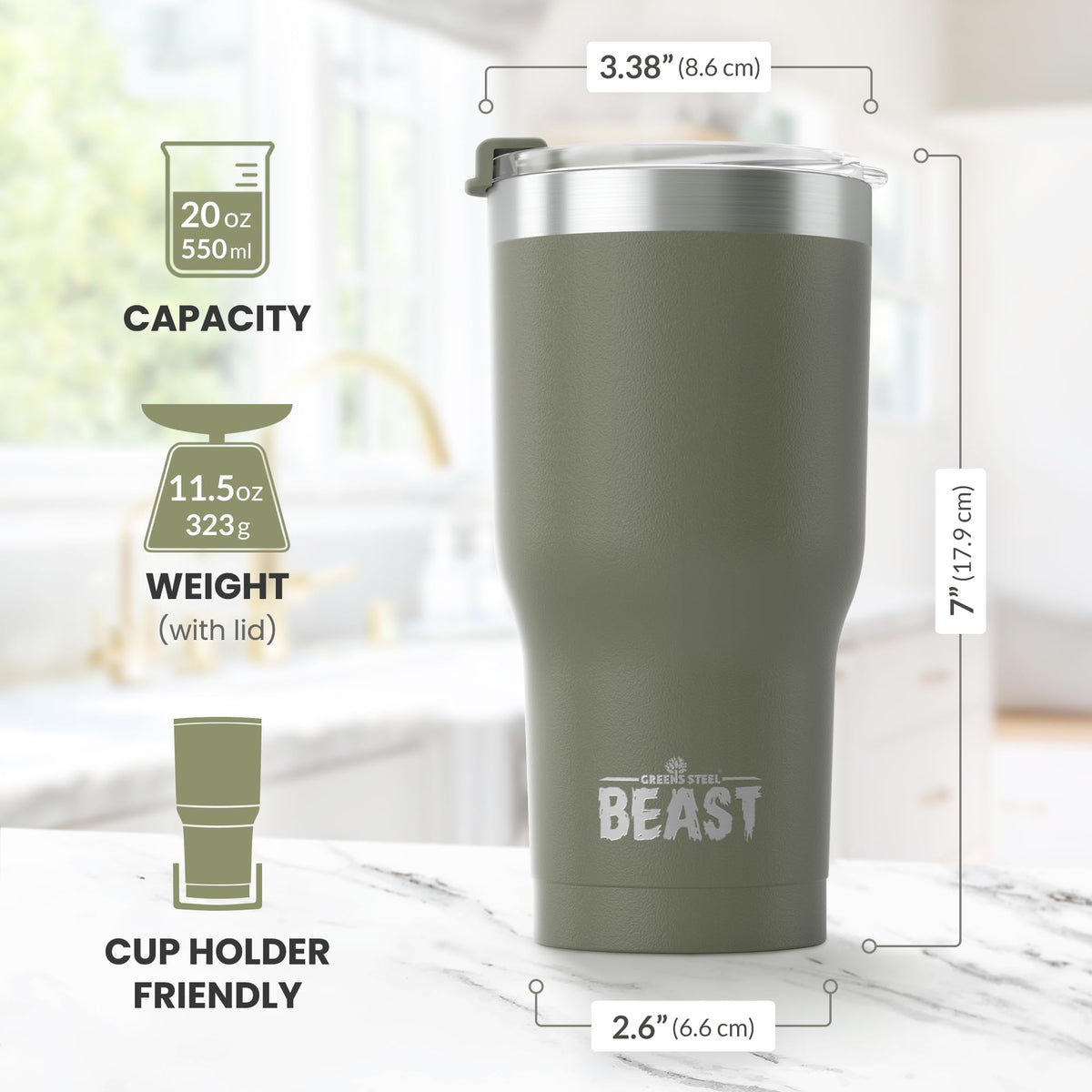 20 oz Stainless Steel Vacuum Insulated Tumbler T92610