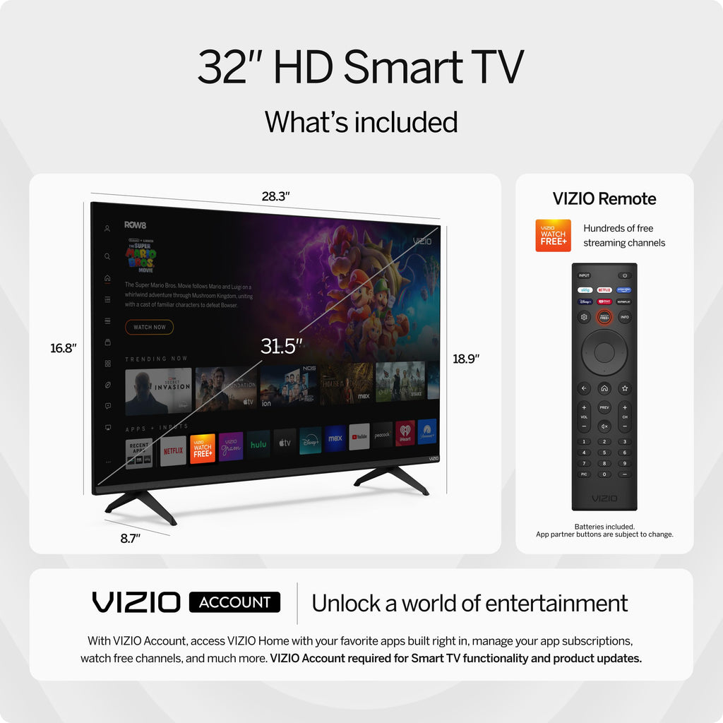 32-inch HD Smart TV 720p LED K326