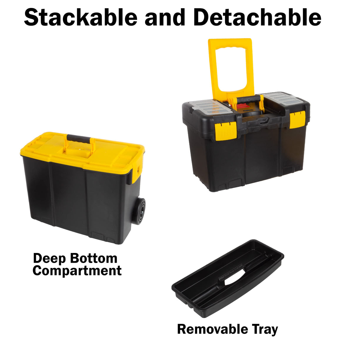 Portable Tool Box with Wheels P8461