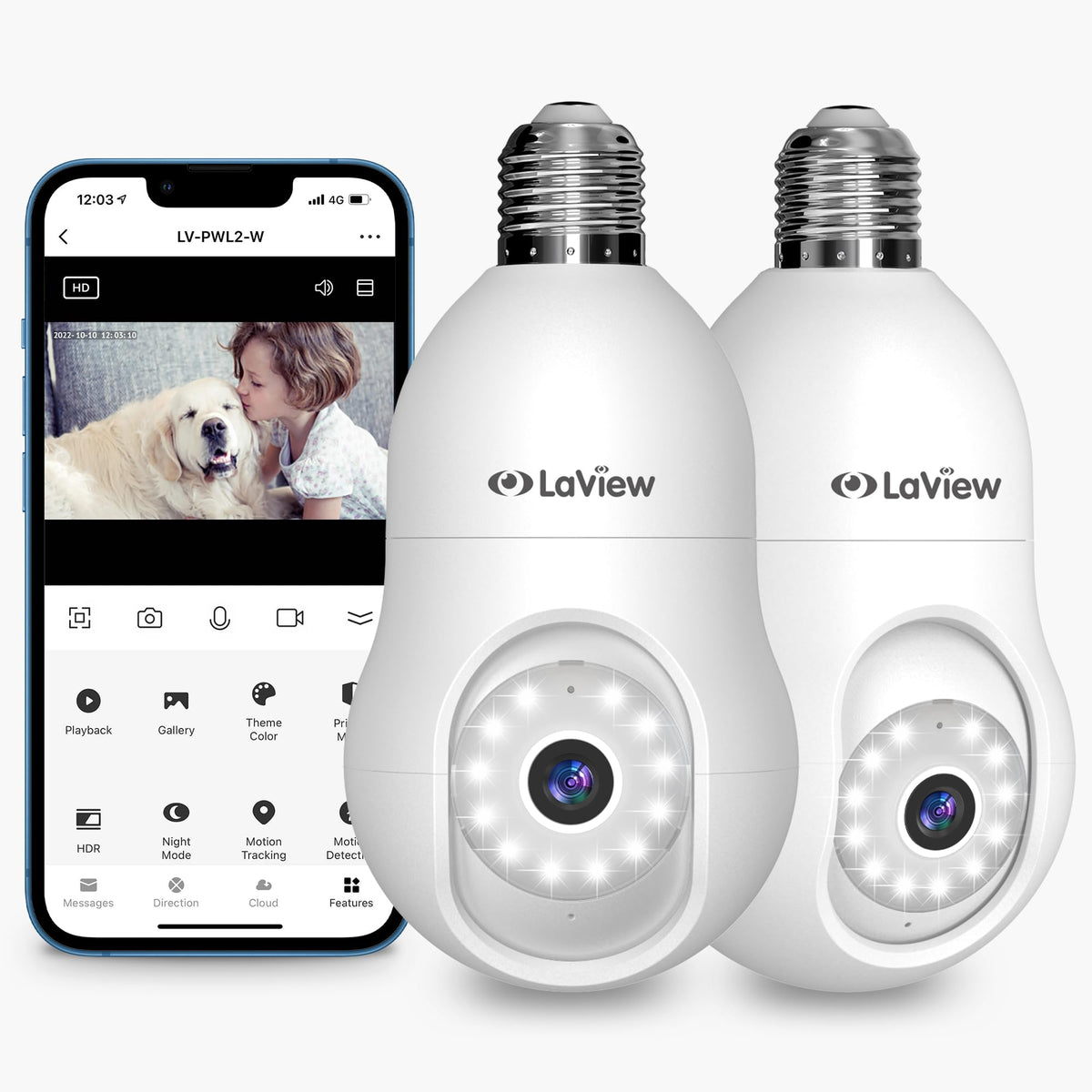 4MP 2K Security Camera 2 Pack L33482