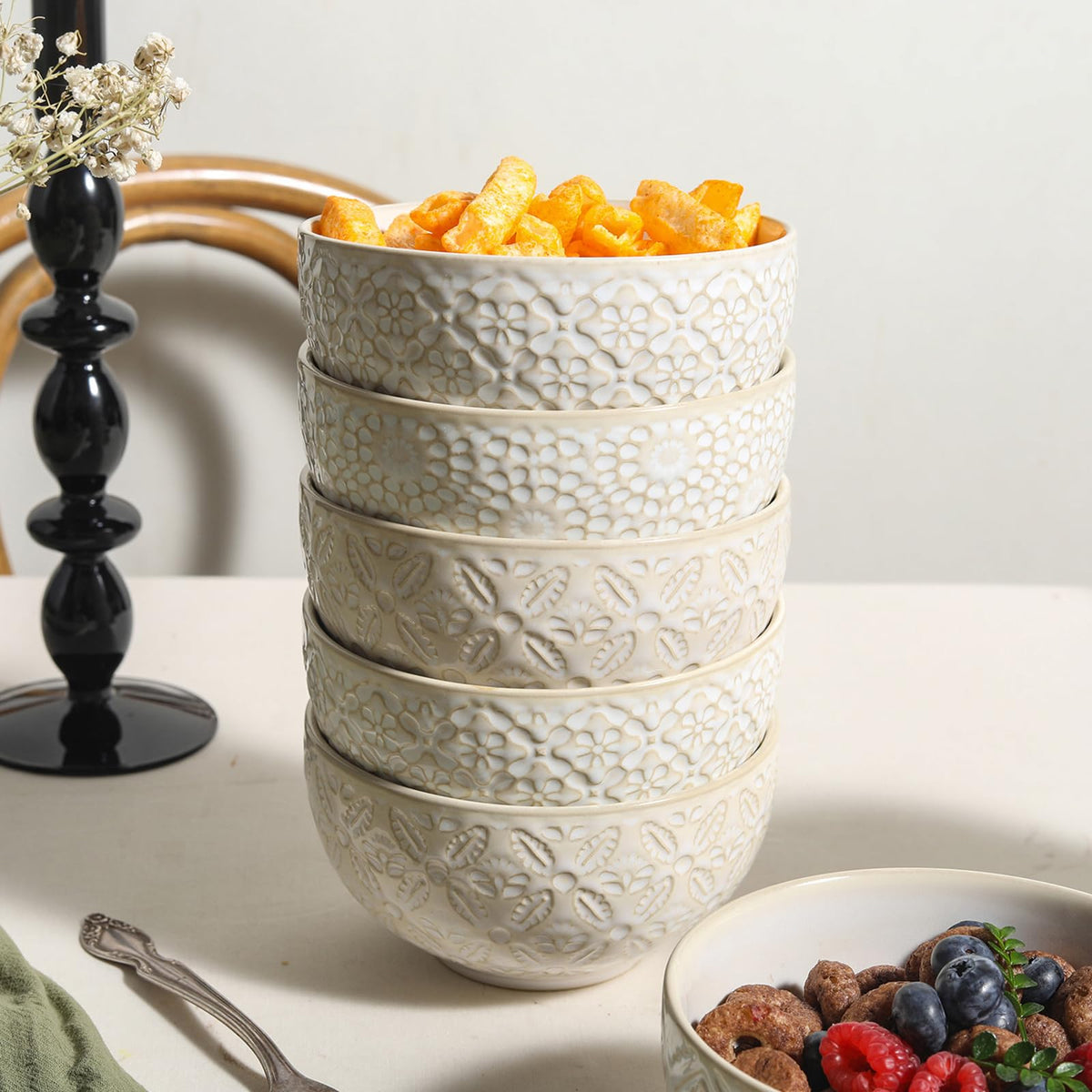 26 Oz Ceramic Soup Bowls Set of 4, 6 inch Q75776