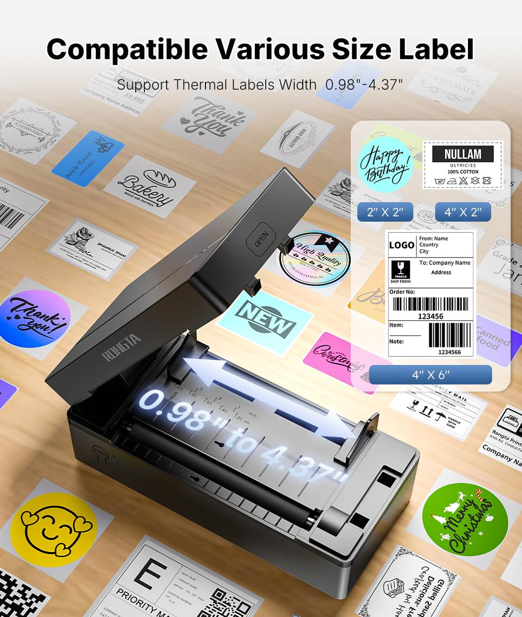 Bluetooth Thermal Shipping Label Printer 4x6 X48013
