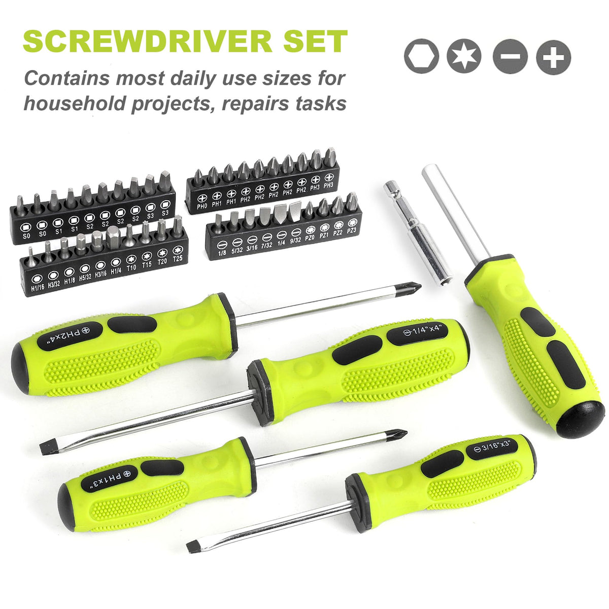 225-Piece Home Repairing Tool Kit with Tool Box K536