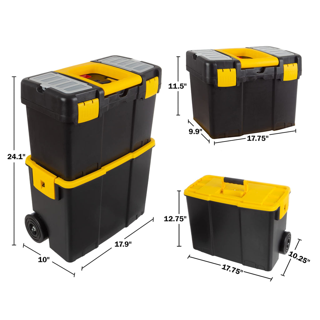 Portable Tool Box with Wheels P8461