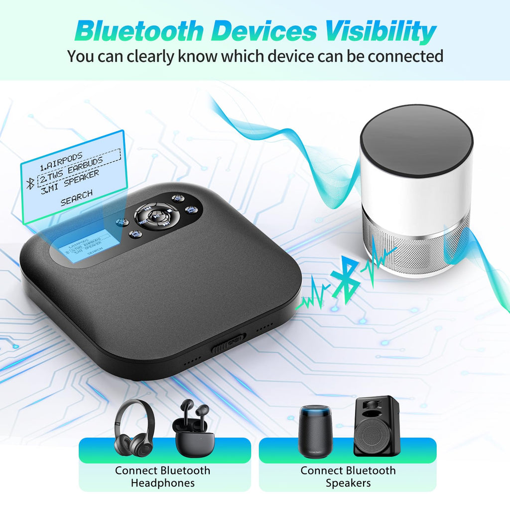Portable CD Player with Bluetooth R969