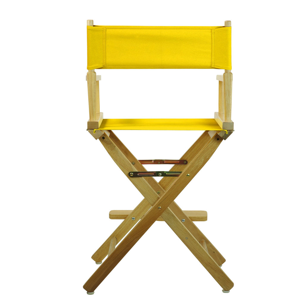 24" Natural Frame-Gold Canvas Director Chair F38893