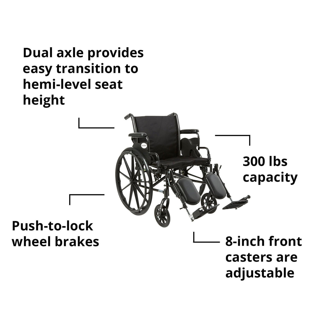 Black 20 in Wheelchair D3261