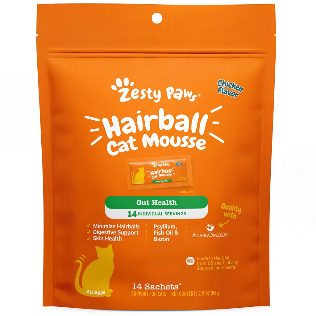 Chicken Omega 3 Cat Hairball Mousse 14 Ct K31439