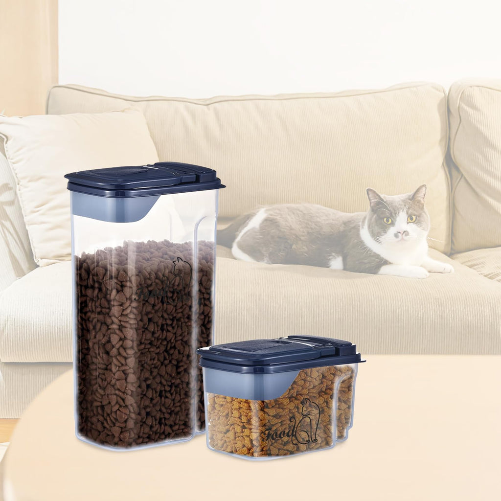 2 Pcs Airtight Pet Food Containers with Pour Spout A466