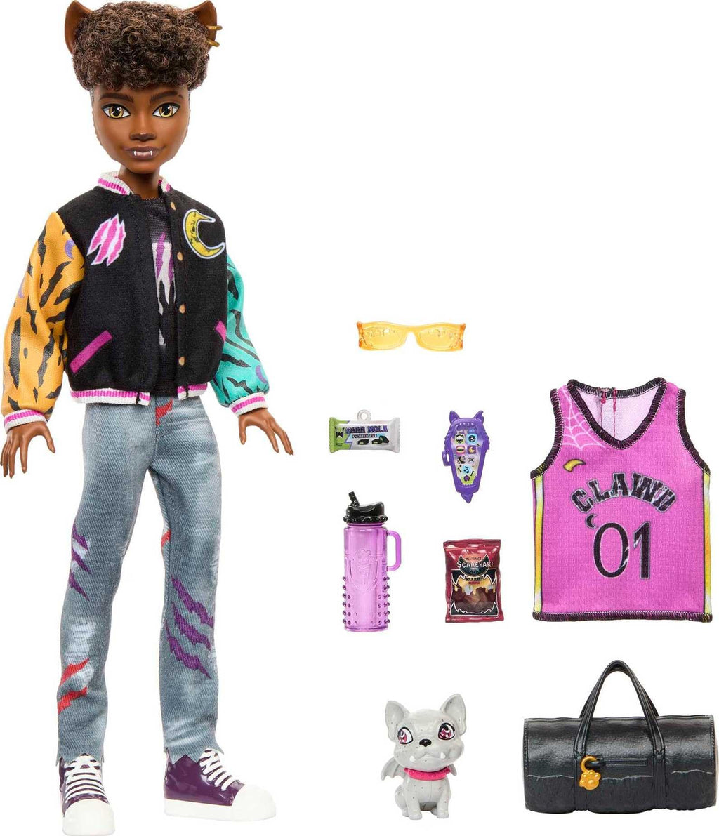 Monster High Doll with Pet Gargoyle Bulldog and Themed Accessories O9239