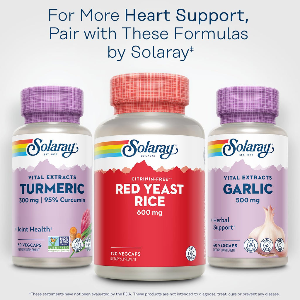 Red Yeast Rice 600mg 120 Veggie Capsules A9057