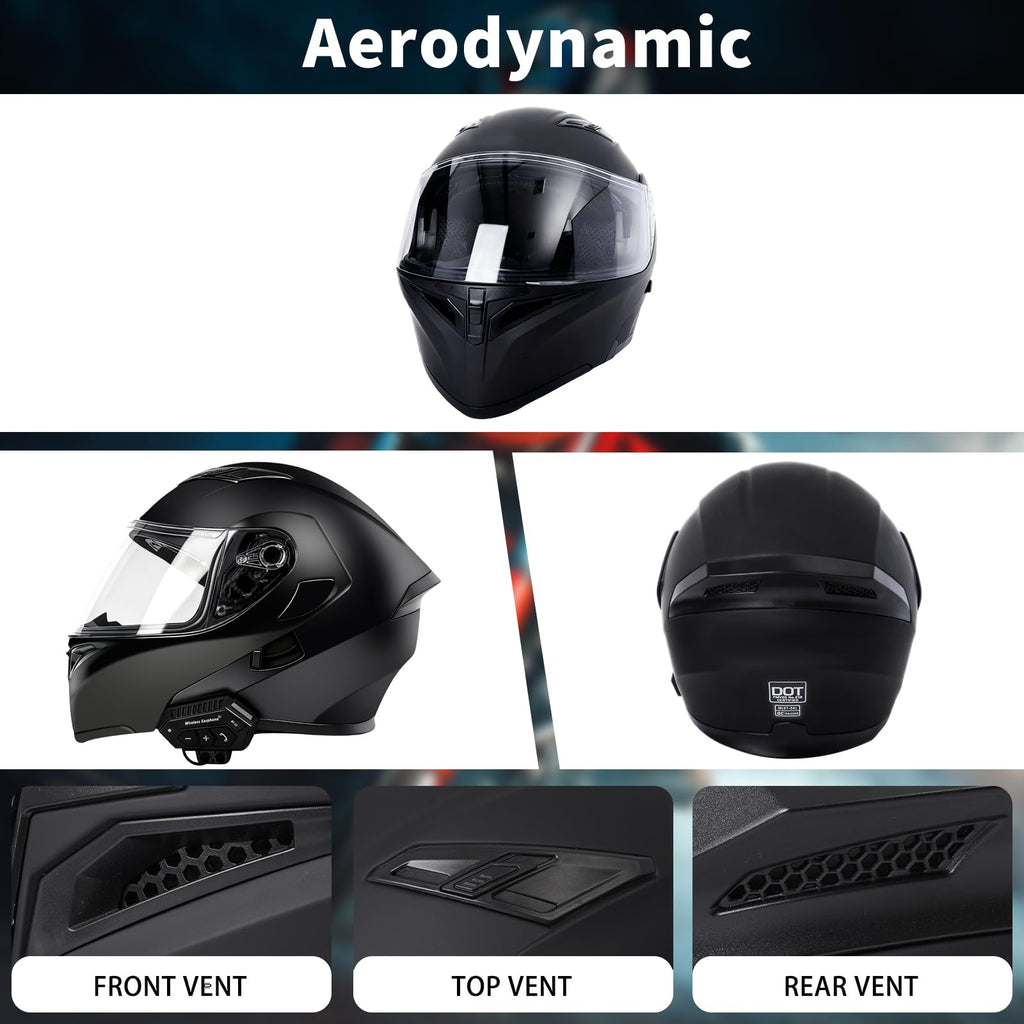 Modular Flip Up Full Face Motorcycle Helmet with Dual Visor J215