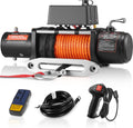 13,500 lb 12V DC Electric Truck Winch with Synthetic Rope M137