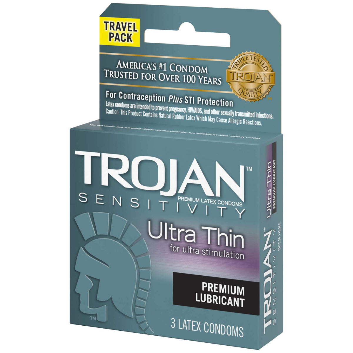 Ultra Thin Lubricated Condoms 3 Count X592730