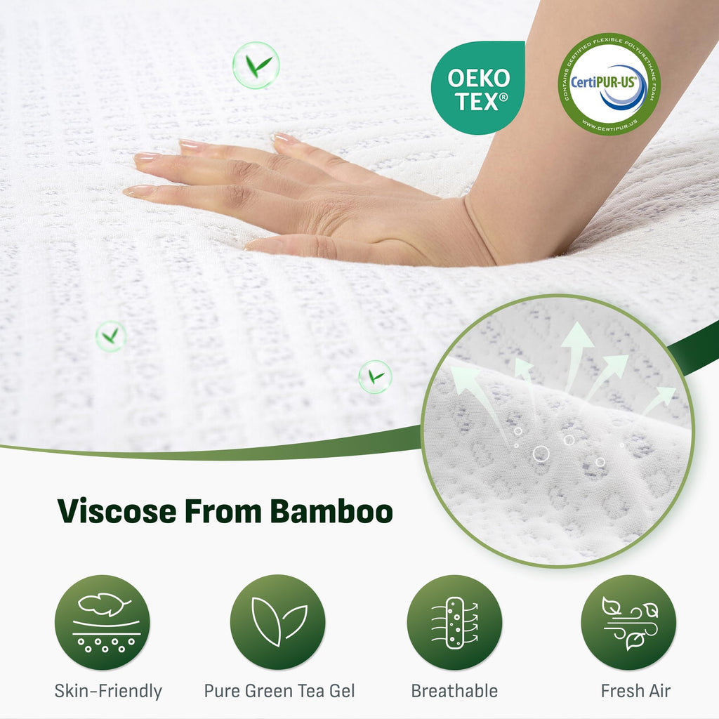 Tri-Fold Mattress Full 6 Inch Memory Foam U37984