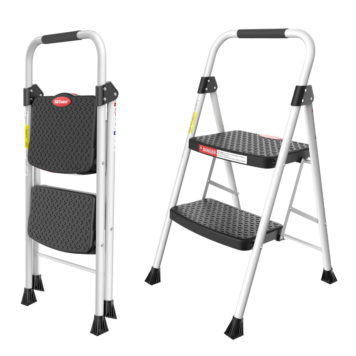 2 Step Ladder with Anti-Slip Pedal T735883