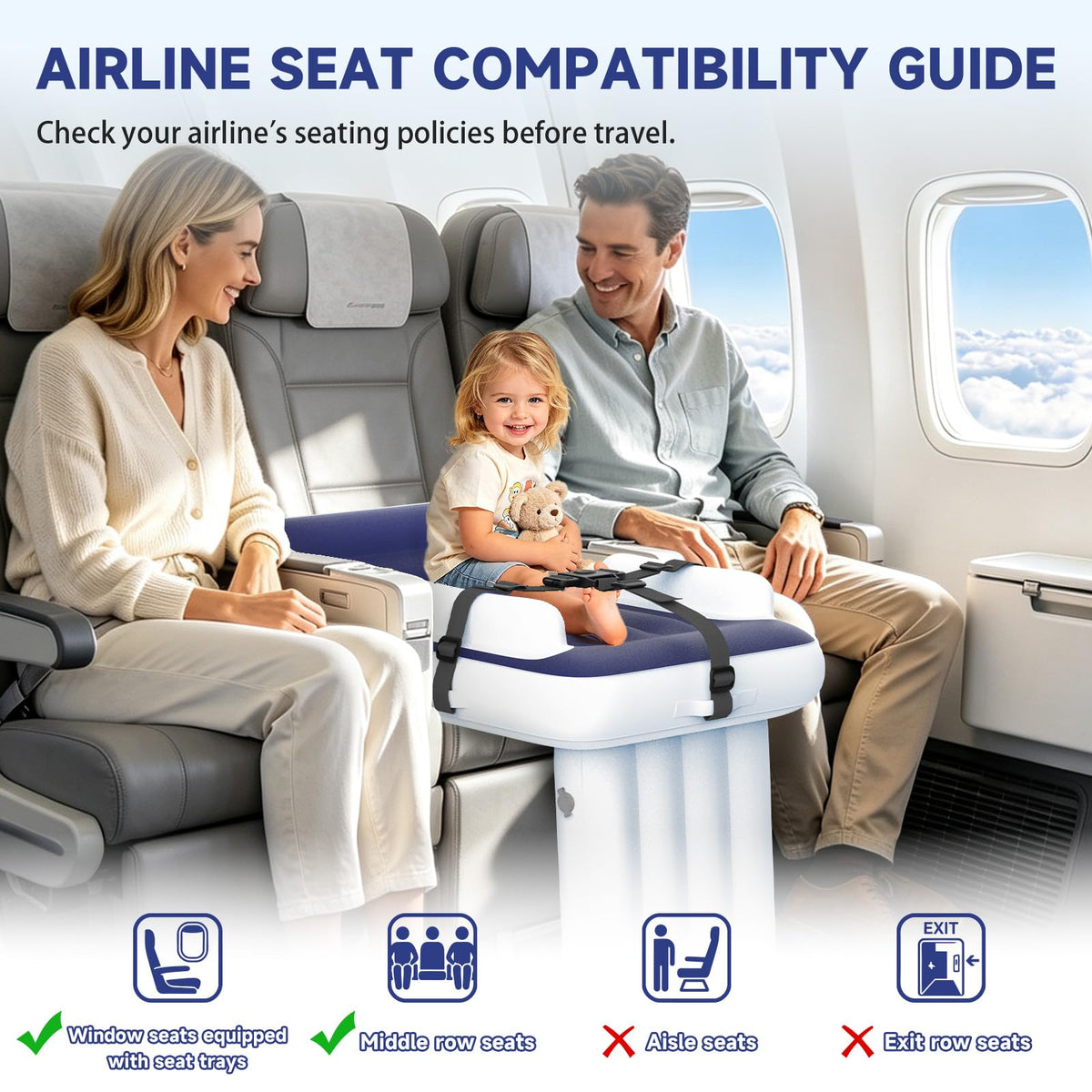 Inflatable Toddler Airplane Bed F5992