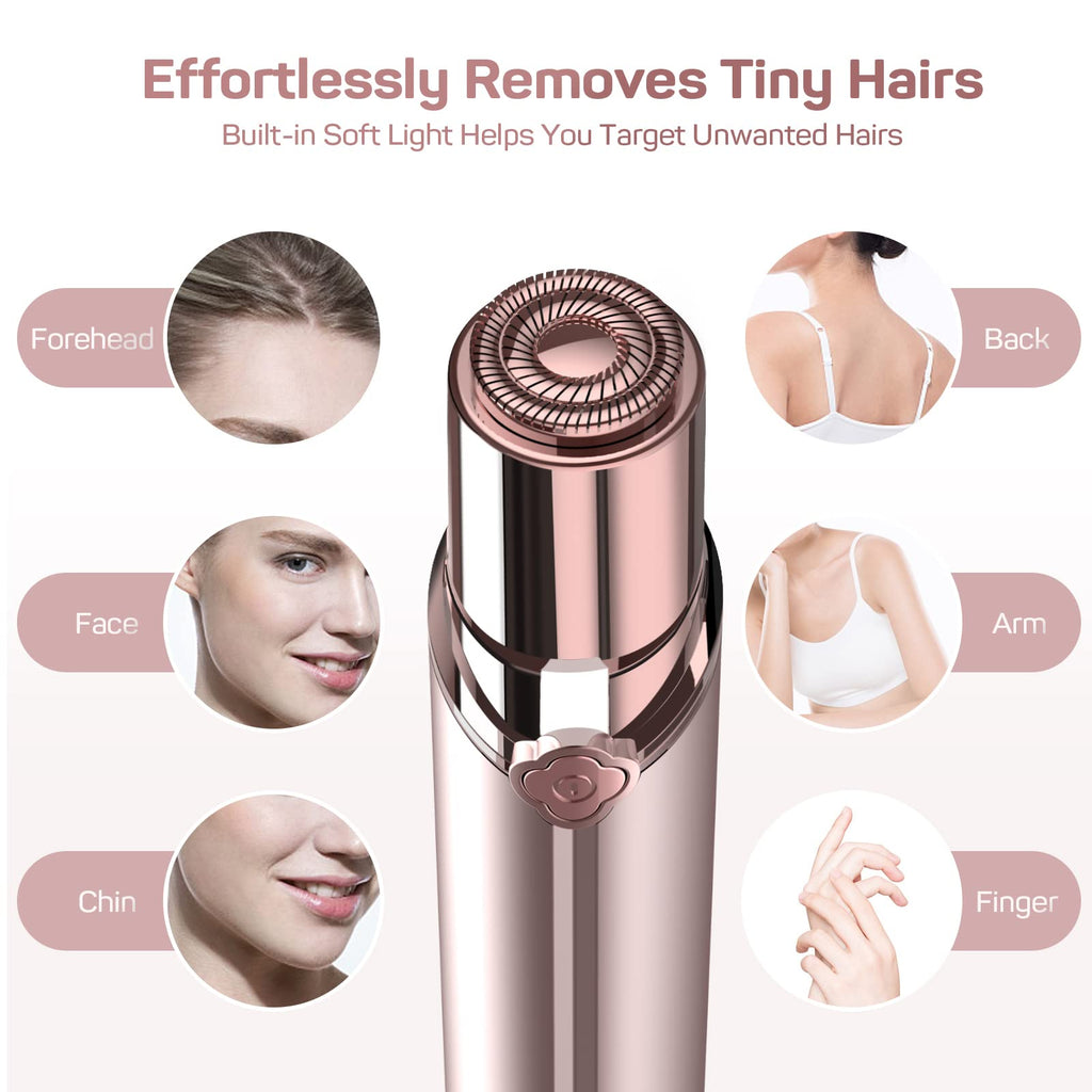 Electric Painless Facial Hair Remover with 2 Replacement Heads N81693