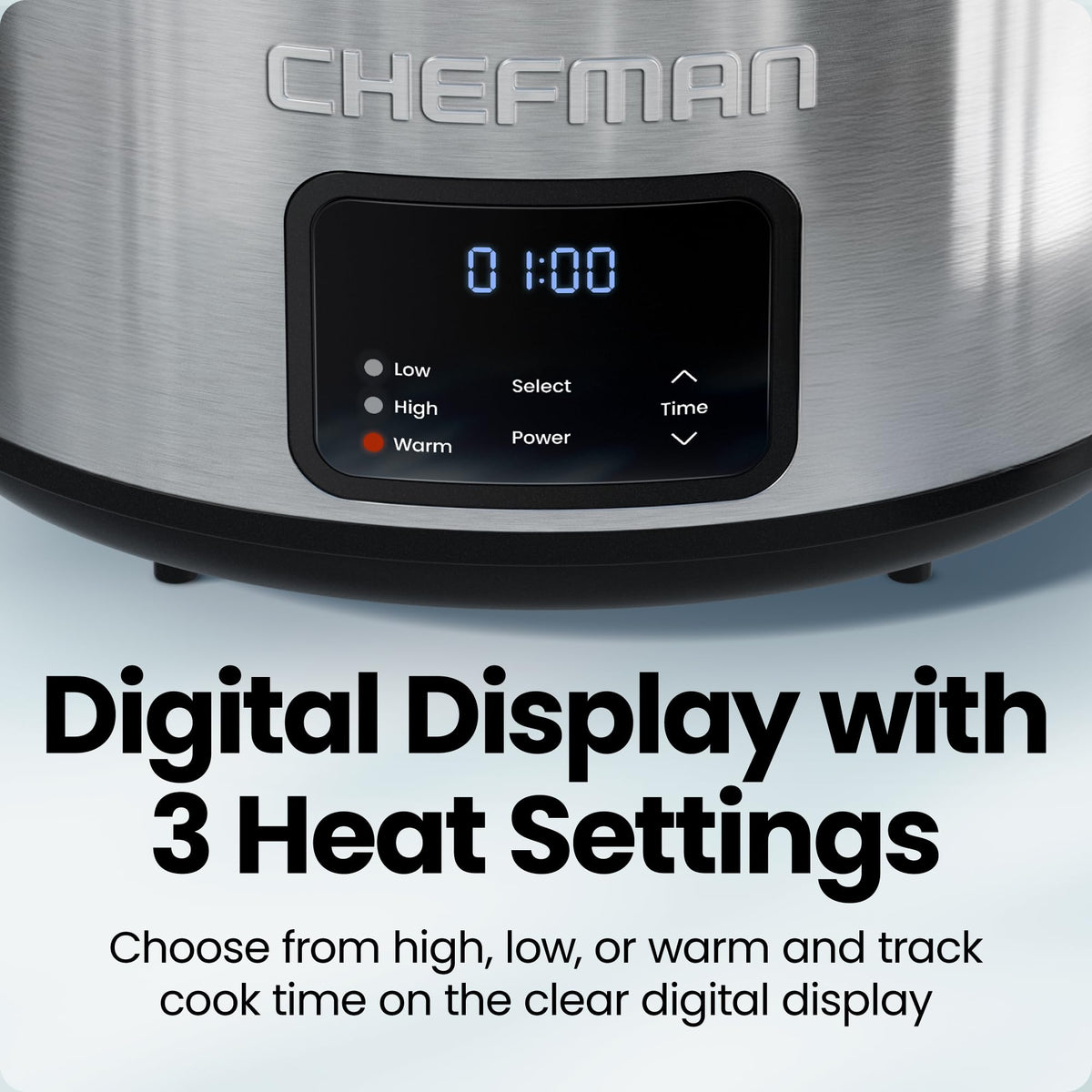 7 Quart Programmable Digital Slow Cooker with Ceramic Crock D489