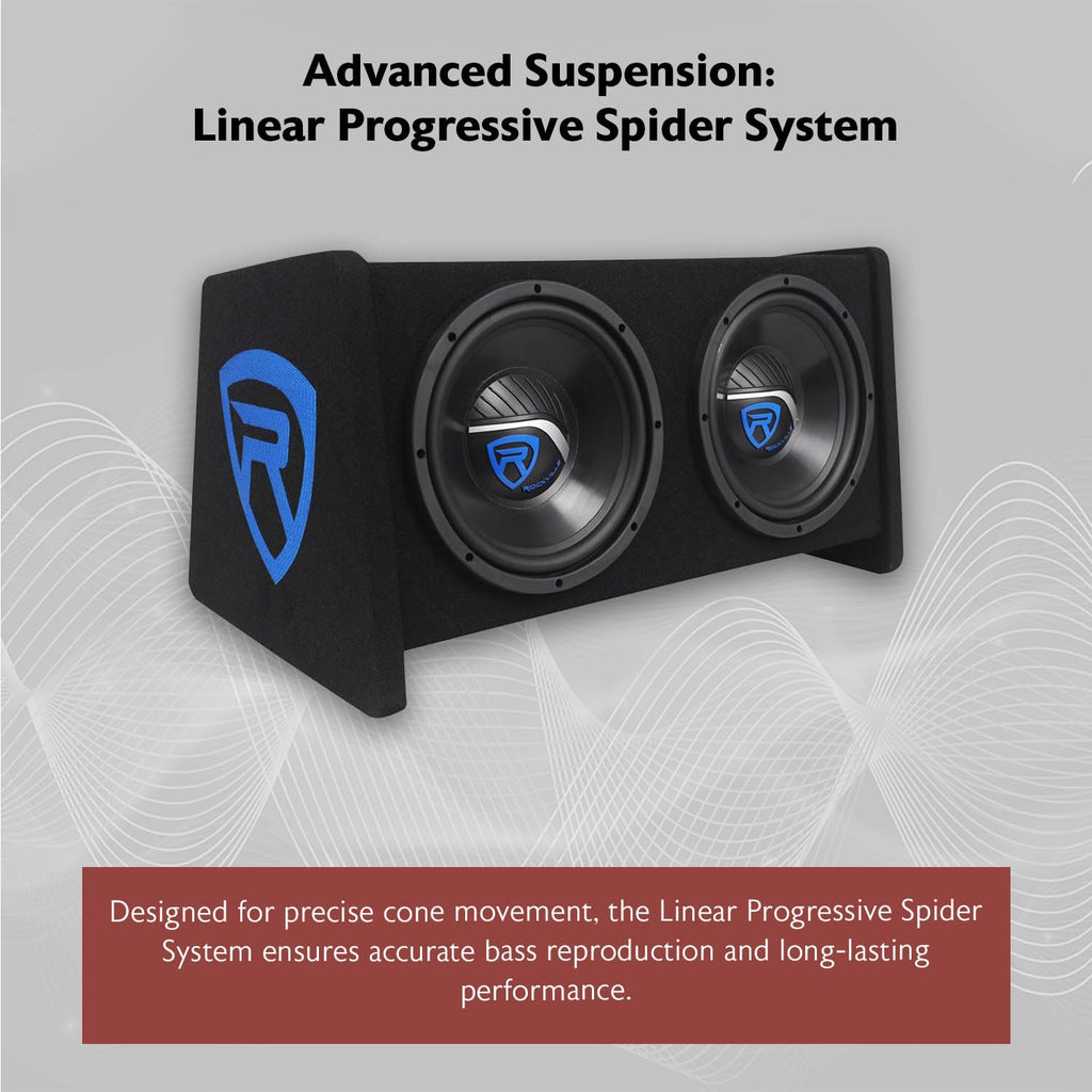 Dual 10" Car Subwoofer Enclosure with Mono Amplifier N8176