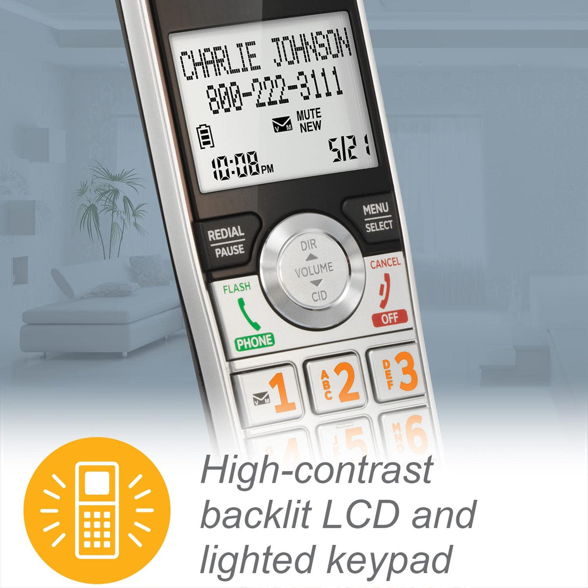 2-Handset Corded/Cordless Phone with Answering Machine S47685