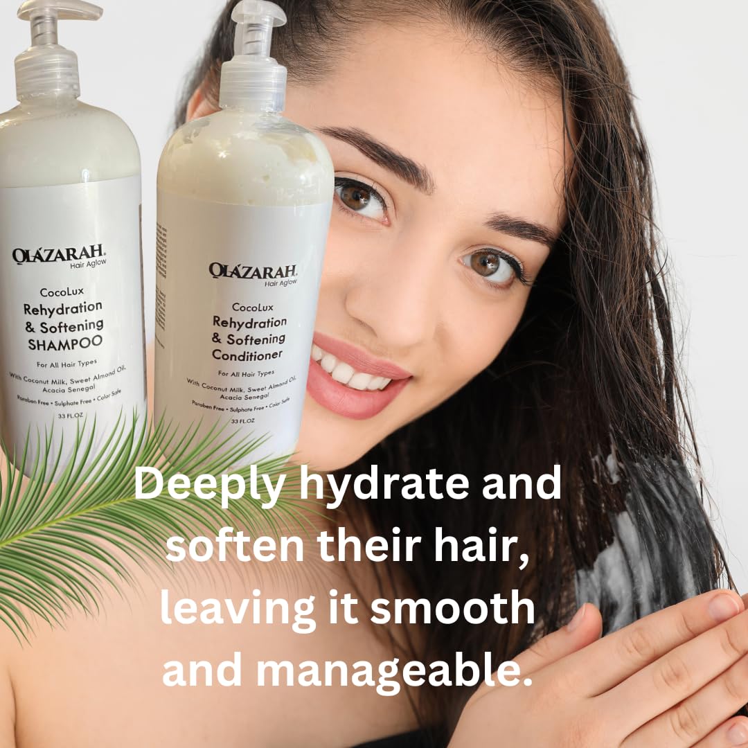 Shampoo & Conditioner Set with Coconut Milk & Sweet Almond Oil Q4859