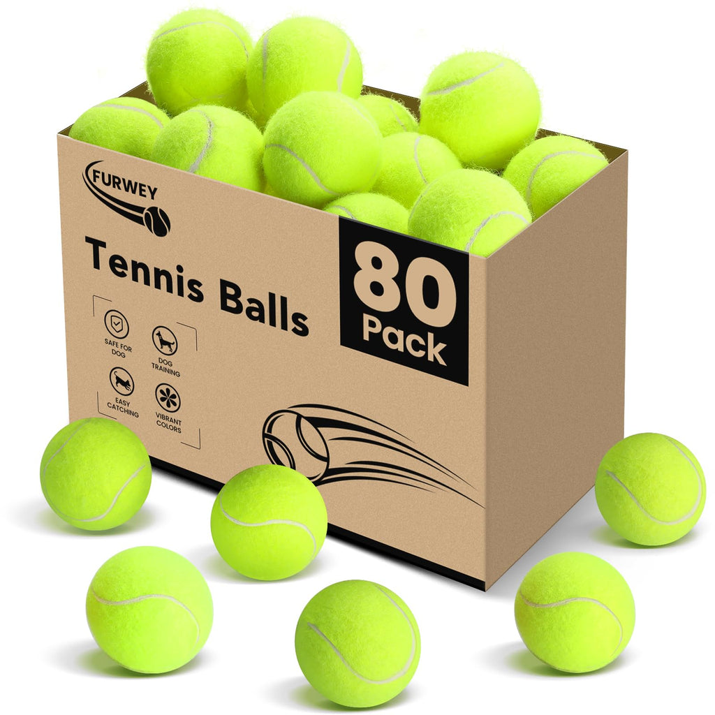 Tennis Ball 6/12/24/36/40/80 Pack Training Balls D52838