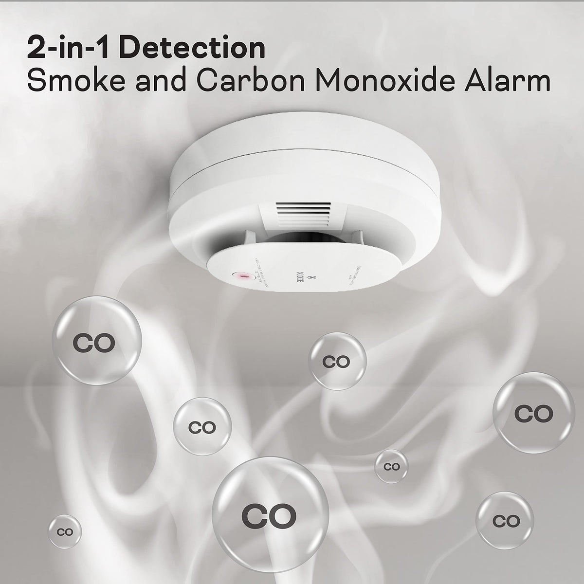 Hardwired Smoke & Carbon Monoxide Detector, 4 Pack Z2178