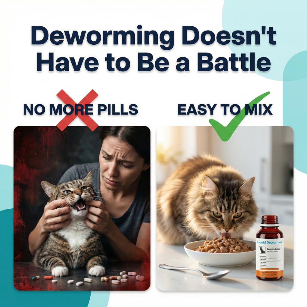 Liquid Fenbendazole Dewormer for Cats & Kittens 100ml L802396