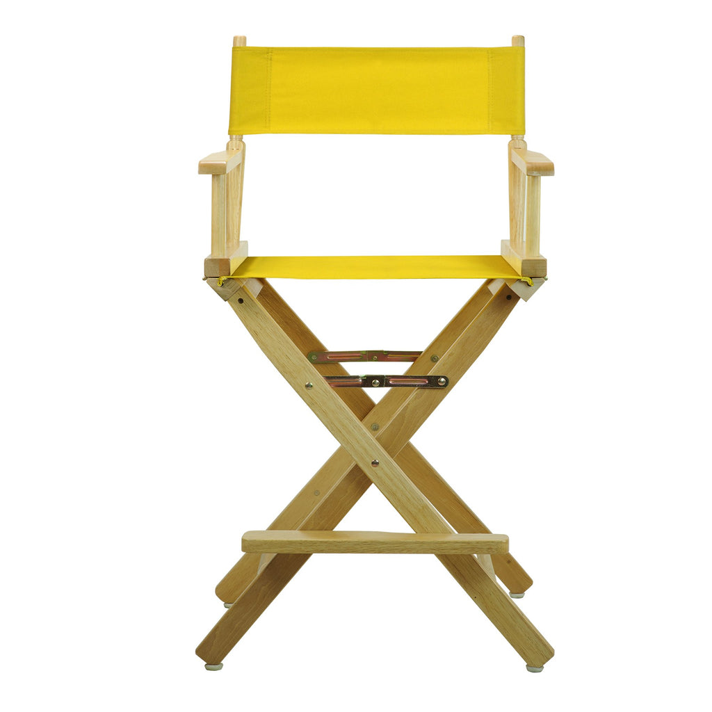24" Natural Frame-Gold Canvas Director Chair F38893