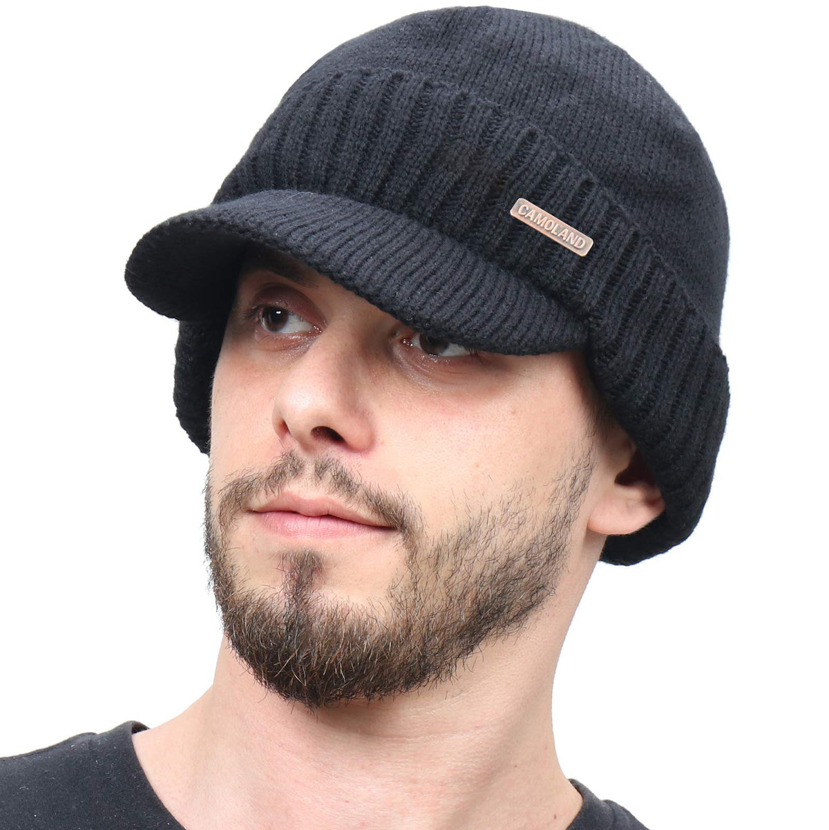 Fleece Beanie with Visor and Earflaps Z24707