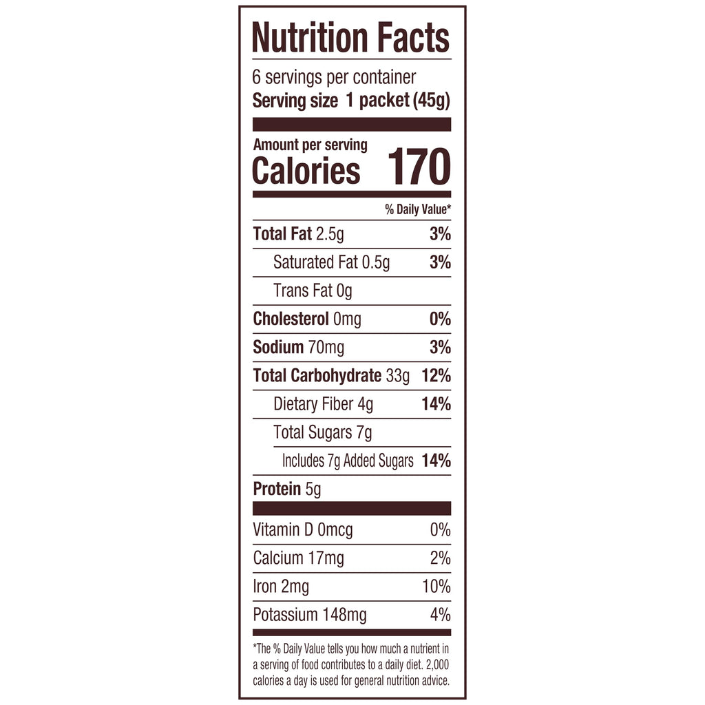 Instant Oatmeal, Maple Brown Sugar, 24 Packets, Gluten Free, Whole Grain Y91414