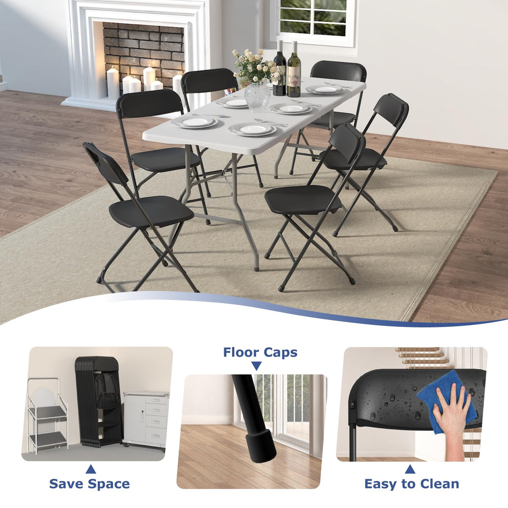 Black Folding Chairs 10 Pack G287167