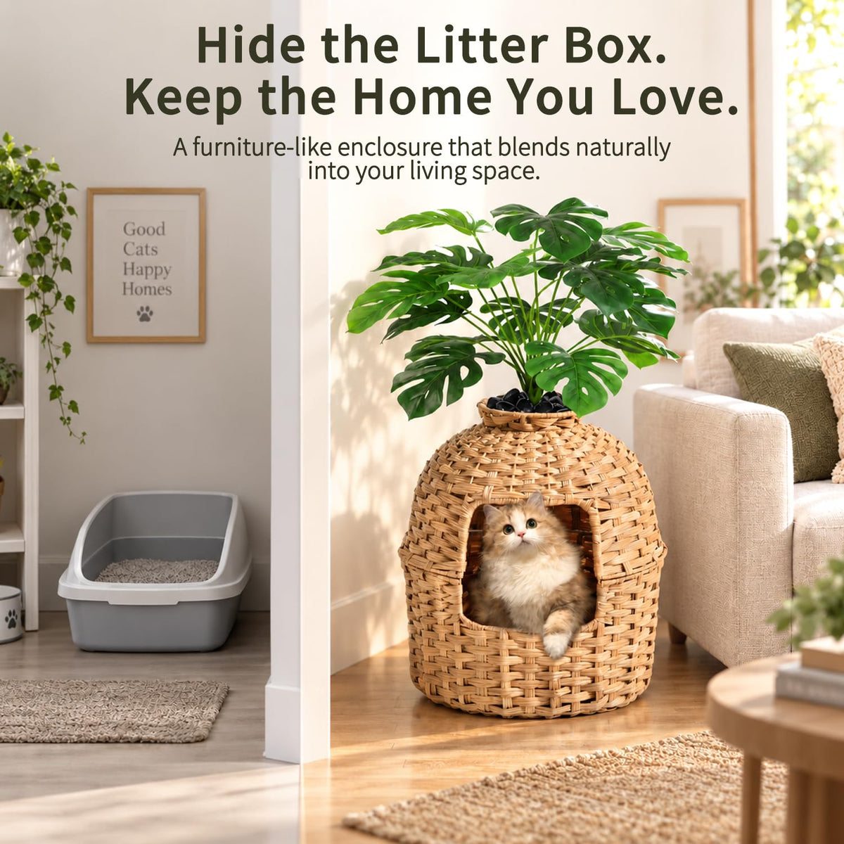 Cat Litter Box Enclosure H825