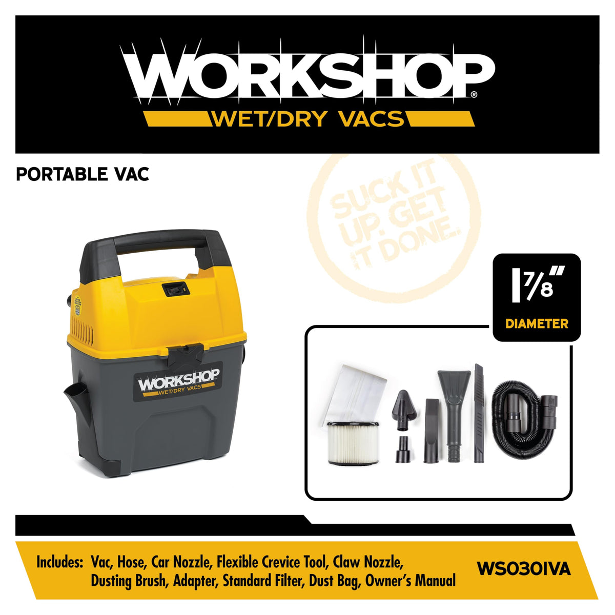 3-Gallon Wet Dry Vacuum Cleaner M413