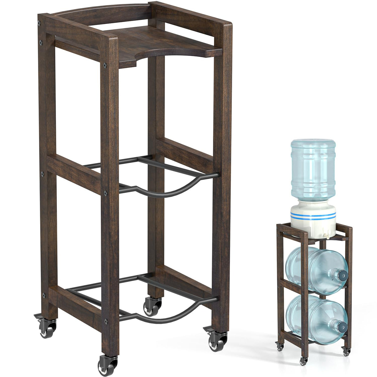5 Gallon Water Jug Holder 3-Tier Wooden M93290
