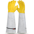 Long Leather Gardening Gloves with Adjustable Cuff M143283