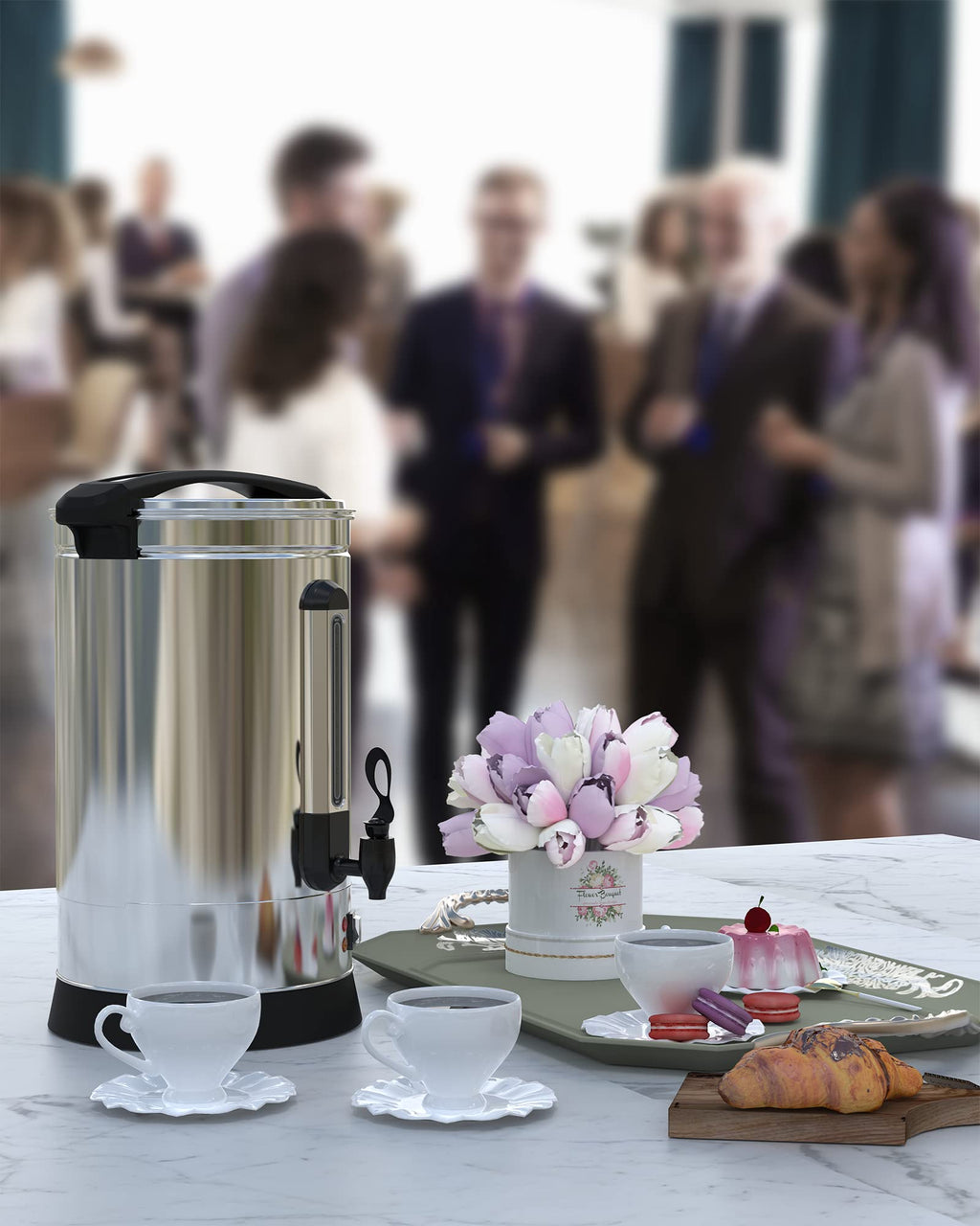 120 Cup Stainless Steel Electric Coffee Urn Q4461