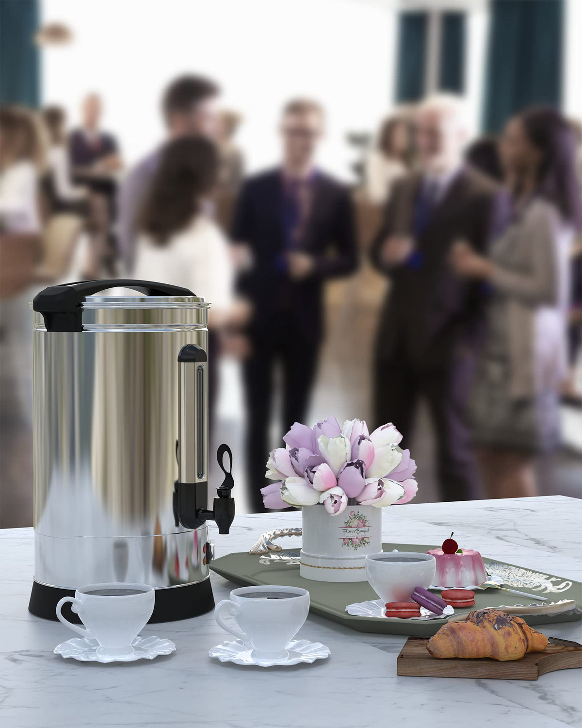 120 Cup Stainless Steel Electric Coffee Urn Q4461