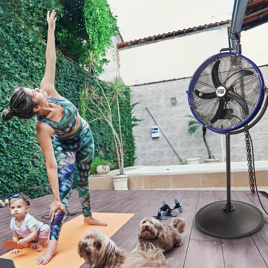 20" 3-In-1 Metal Pedestal Wall Floor Fan Z835