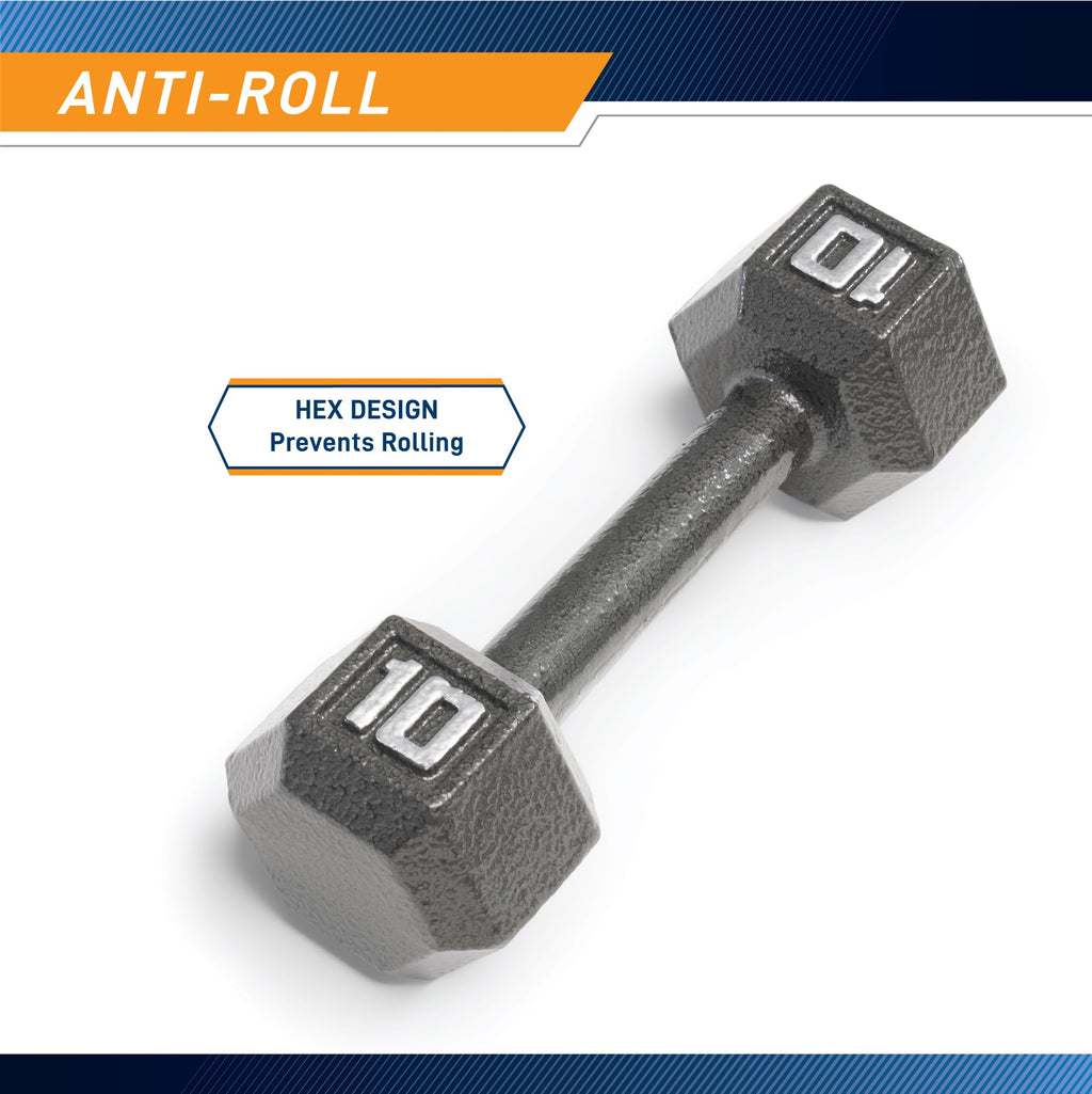 Cast Iron Hex Dumbbell K859281