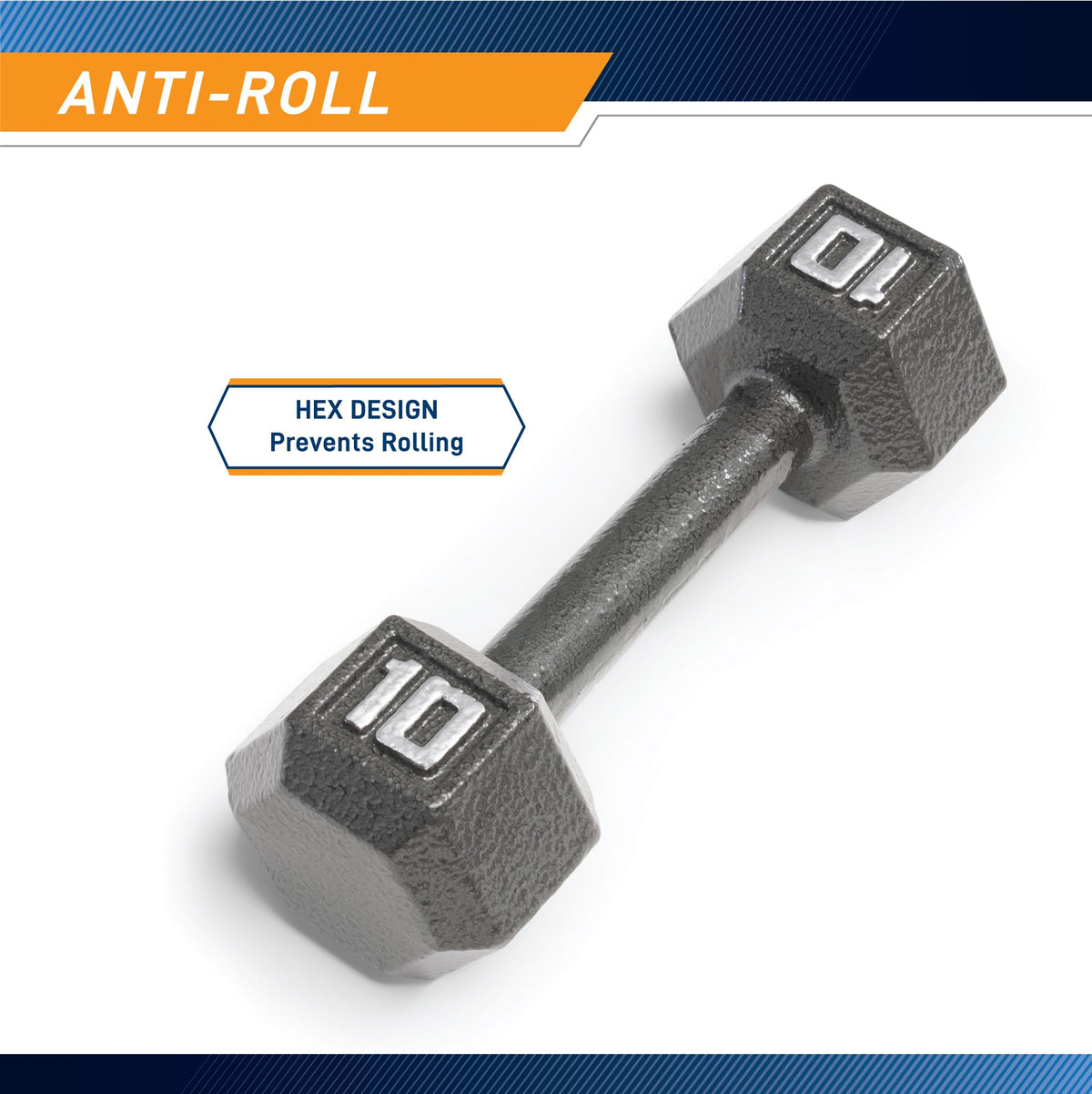 Cast Iron Hex Dumbbell K859281