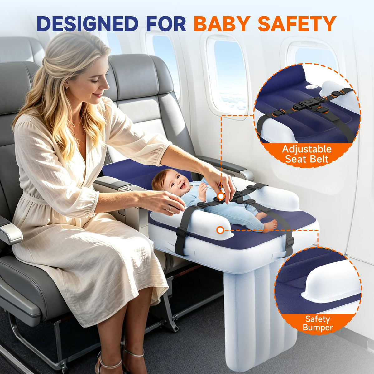 Inflatable Toddler Airplane Bed F5992
