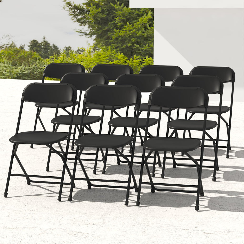 Black Folding Chairs 10 Pack G287167