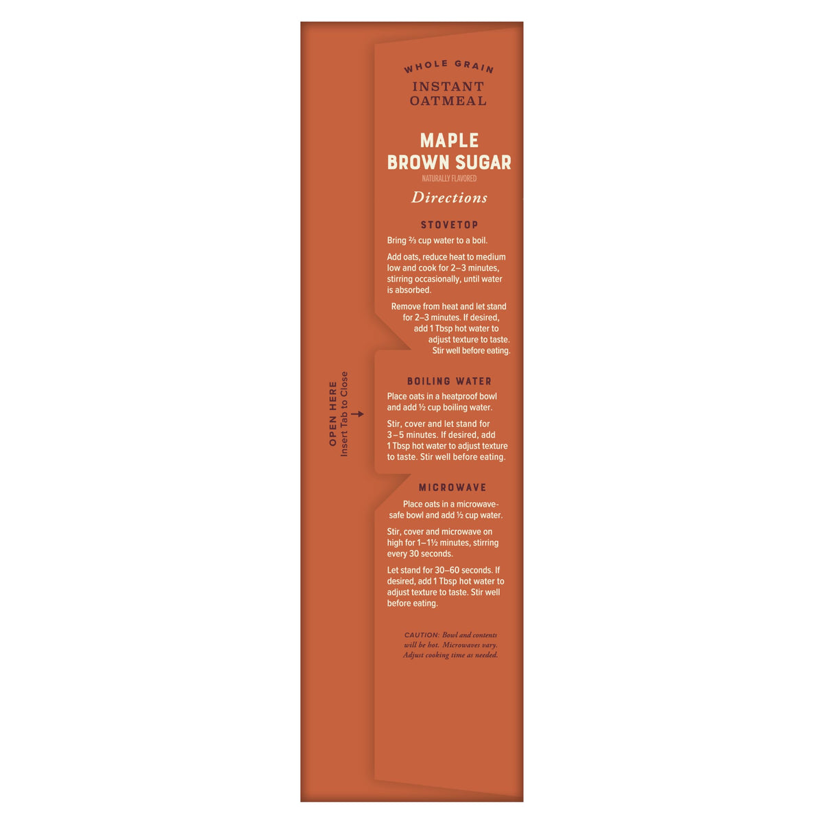 Instant Oatmeal, Maple Brown Sugar, 24 Packets, Gluten Free, Whole Grain Y91414