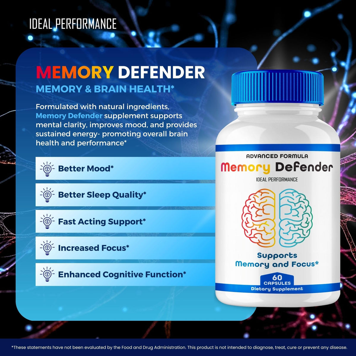 Memory Supplement Pills 5 Pack G905