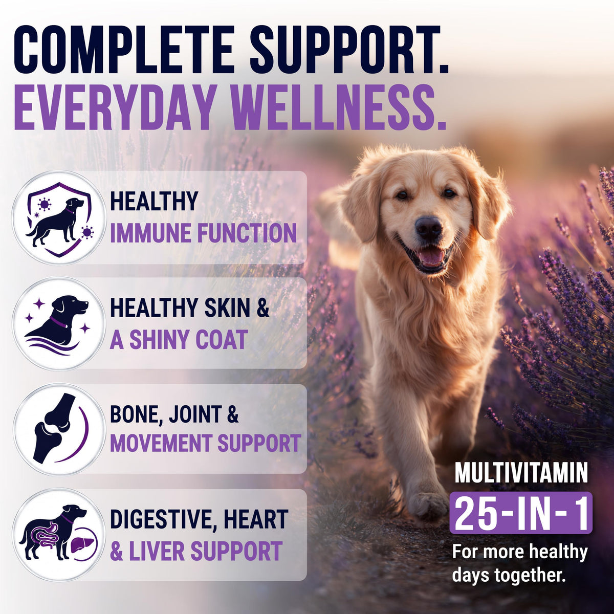 Dog Vitamins and Supplements, 250 Chews X354064