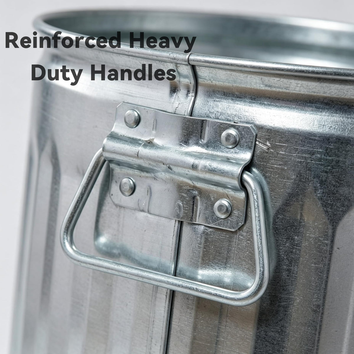 31 Gallon Heavy Duty Galvanized Metal Trash Can with Lid O255