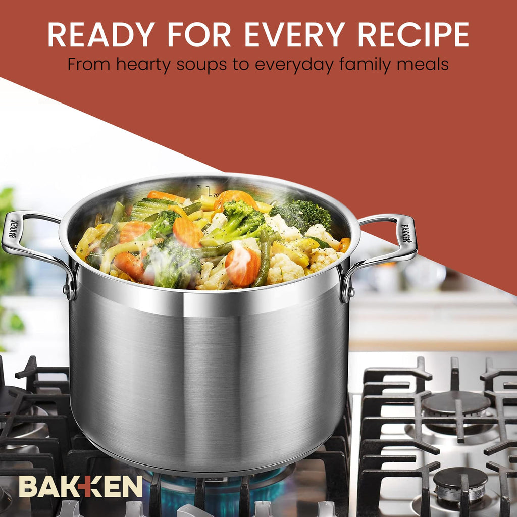 16 Quart Stainless Steel Stockpot with Lid W980724